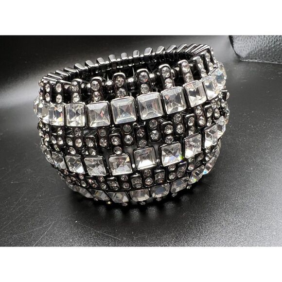 Source Unknown Jewelry - Wide Stretch Statement Bracelet